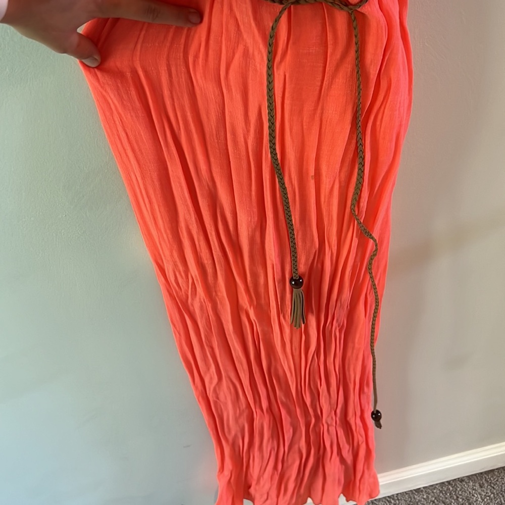 Pink/orange maxi dress - Picture 3 of 4
